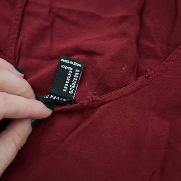 Red dress forever 21 medium - Picture 4 of 5